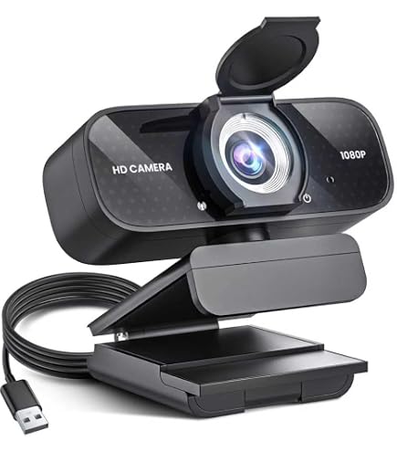 Amazon.com: TRAUSI Webcam 1080P with Built-in Mic, Wide Angle